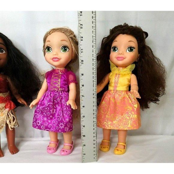 Lot (3) My First Disney Princess Doll Belle Moana Rapunzel Dolls *READ* Jakks - Picture 2 of 14